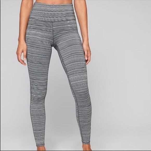 Athleta Jacquard Chatarunga High Rise Tights Pant M - Picture 2 of 7